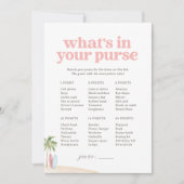 Wat zit er in je portemonnee Baby Beach Shower spe Kaart (Voorkant)