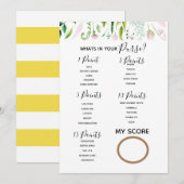 Wat zit er in je portemonnee baby shower spel moed kaart (Voorkant / Achterkant)