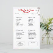 Wat zit er in je portemonnee? Bruids- of Baby show (Staand voorkant)