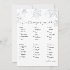 Wat zit er in je portemonnee douchespel kaart