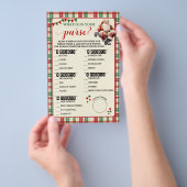 Wat zit er in je portemonnee Plaid Game Kaart (Hand)