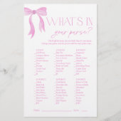 Wat zit er in je portemonnee roze boog Vrijgezelle (Voorkant)