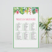 Wat zit er in je portemonnee Tropisch Vrijgezellen Briefpapier (Staand voorkant)