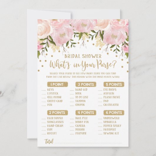 Wat zit er in je portemonnee vrijgezellenfeest spe kaart (Voorkant)