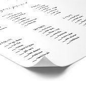 Wat zit er in je Purse Baby shower Game Poster (Hoek)