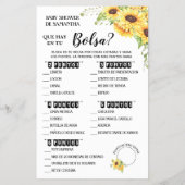 Wat zit er in je Purse douche tweetalige gamekaart Flyer (Achterkant)