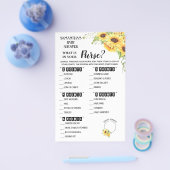 Wat zit er in je Purse douche tweetalige gamekaart Flyer (Enkel)