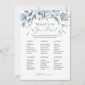 Wat zit er in je Purse Floral Vrijgezellenfeest sp Kaart (Voorkant)