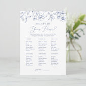 Wat zit er in je Purse Floral Vrijgezellenfeest sp Kaart (Staand voorkant)