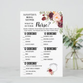 Wat zit er in je Purse Marsala Vrijgezellenfeest G (Staand voorkant)