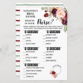 Wat zit er in je Purse Marsala Vrijgezellenfeest G (Voorkant / Achterkant)