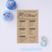 Wat zit er in je Purse Rustic Vrijgezellenfeest Ga Flyer (Enkel)