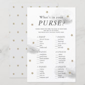 Wat zit er in je Purse Star Grey Baby shower Game (Voorkant / Achterkant)