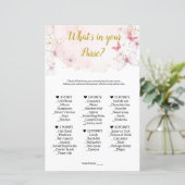 Wat zit er in je spel? Baby shower Games (Staand voorkant)