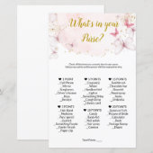 Wat zit er in je spel? Baby shower Games (Voorkant / Achterkant)