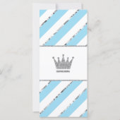 Wat zit er in je tas? Baby shower Game Faux Silver (Achterkant)