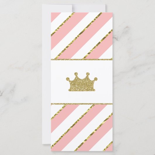 Wat zit er in je tas? Baby shower Game, prinses (Achterkant)