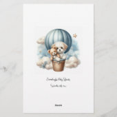 Wat zit er in je tas Baby shower spel Kaart (Achterkant)