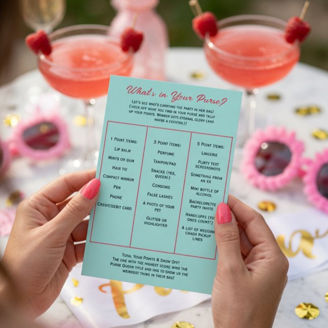 Wat zit er in je tas? Bachelorette-feestspel (Creator heeft geüpload)