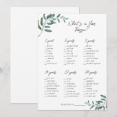 Wat zit er in je tas- Bruids / Baby shower Spel Feestdagenkaart (Voorkant / Achterkant)