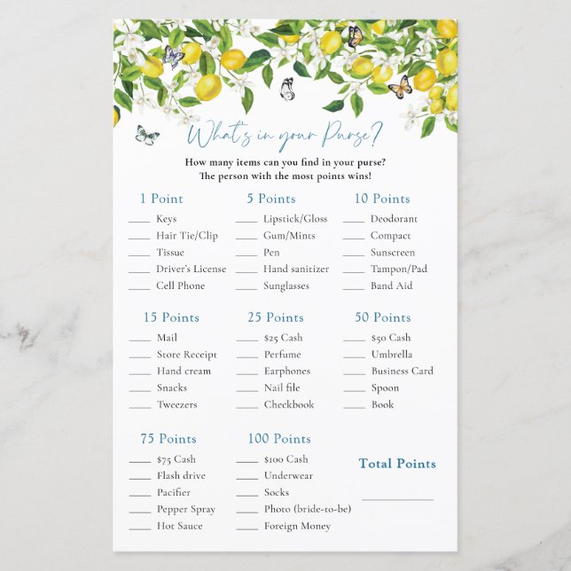 Wat zit er in je tas? | Citroen Vrijgezellenfeest  (Voorkant)