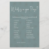 Wat zit er in je tas? Game Kaart Flyer (Voorkant)