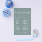 Wat zit er in je tas? Game Kaart Flyer (Enkel)