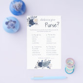 Wat zit er in je tas? Game Kaart Flyer (Enkel)