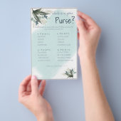Wat zit er in je tas? Game Kaart Flyer (Hand)