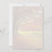 Wat zit er in je tas herfstboom Vrijgezellenfeest Kaart (Achterkant)