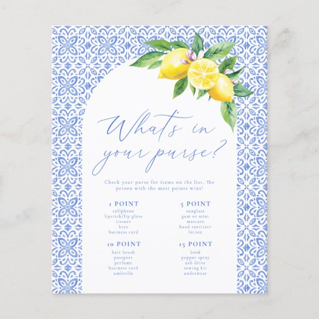 Wat zit er in je tas Italiaans Vrijgezellenfeest s (Voorkant)