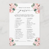 Wat zit er in je tas? Laarzen & Bubbly Party spel Informatiekaartje (Voorkant)