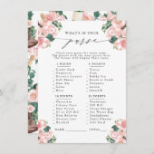 Wat zit er in je tas? Laarzen & Bubbly Party spel Informatiekaartje (Voorkant / Achterkant)