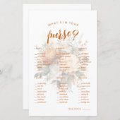 Wat zit er in je tas? Leuk Vrijgezellenfeest spel (Voorkant / Achterkant)