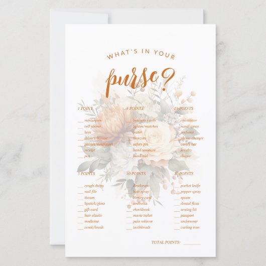 Wat zit er in je tas? Leuk Vrijgezellenfeest spel (Voorkant)