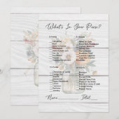 Wat zit er in je tas Mason Jar Vrijgezellenfeest Kaart (Voorkant / Achterkant)