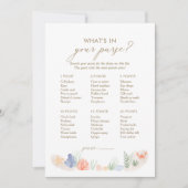 Wat zit er in je tas onder het Zee douchegame Kaart (Voorkant)