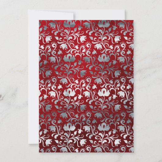 Wat zit er in je tas rood Victoriaans Vrijgezellen Kaart (Achterkant)