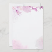 Wat zit er in je tas roze bloemig Vrijgezellenfees Kaart (Achterkant)