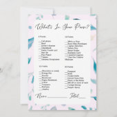 Wat zit er in je tas roze groen Vrijgezellenfeest Kaart (Voorkant)