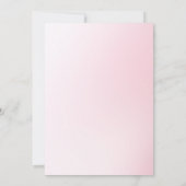 Wat zit er in je tas Roze Ombre Bruidsdouche Kaart (Achterkant)