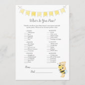 Wat zit er in je tas spel meisje Teddy Bear Kaart (Voorkant)