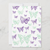 Wat zit er in je tas vlinder Vrijgezellenfeest Kaart (Achterkant)