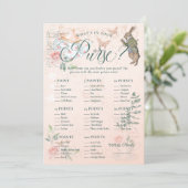 Wat zit er in je tas? Vrijgezellenfeest game Kaart (Staand voorkant)