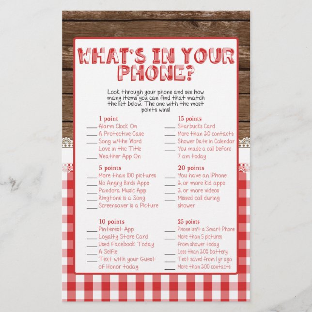 Wat zit er in je telefoon - Red Baby Q (Voorkant)