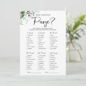 Wat zit er in je Vrijgezellenfeest? Kaart (Staand voorkant)