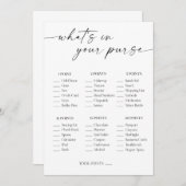 Wat zit er in je Vrijgezellenfeest? Programmakaart (Voorkant / Achterkant)