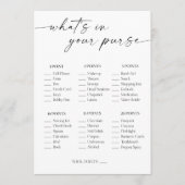 Wat zit er in je Vrijgezellenfeest? Programmakaart (Voorkant)