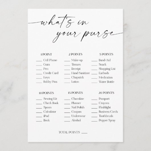 Wat zit er in je Vrijgezellenfeest? Programmakaart (Voorkant)