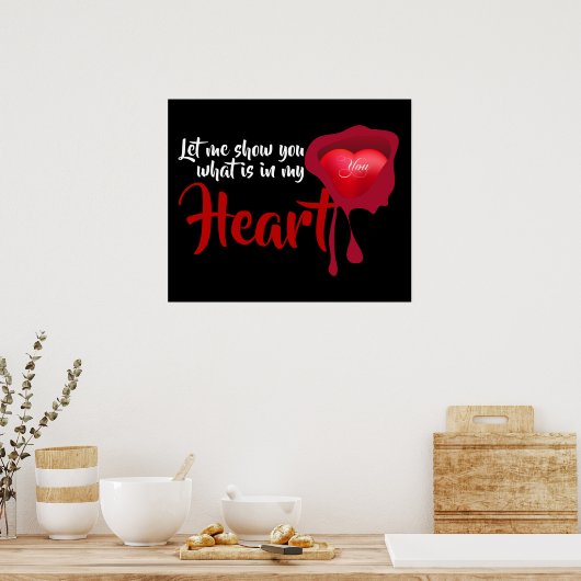 Wat zit er in mijn hart? poster (Keuken)